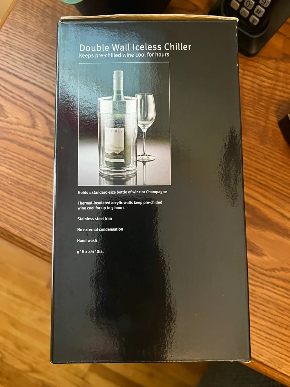 Wine Enthusiast Double Wall Iceless Chiller